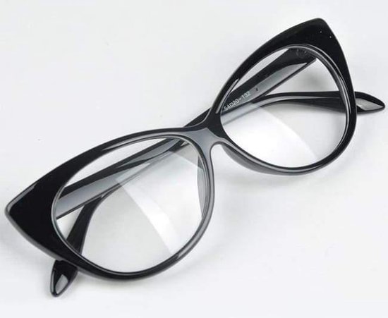 eye-bril retro-mode / helder lensframe Zwart | bol.com