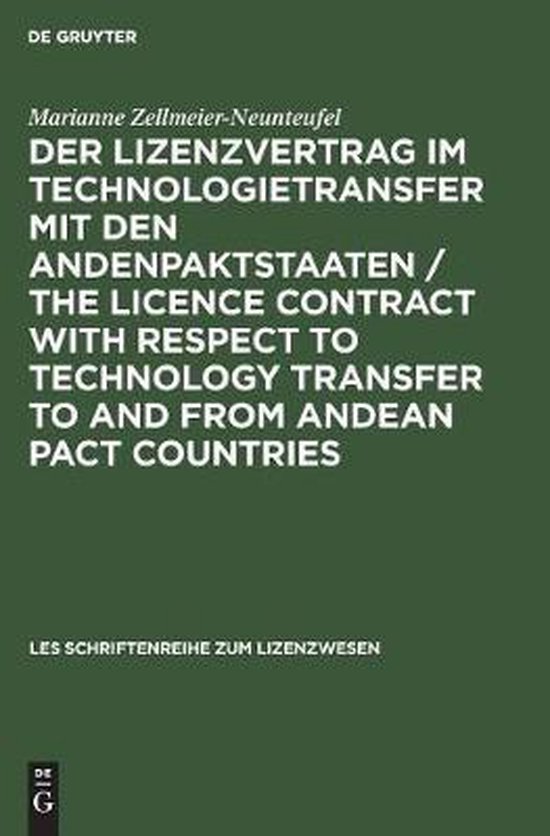 Schriftenreihe Zum Lizenzwesen-Der Lizenzvertrag im Technolo ... - cover
