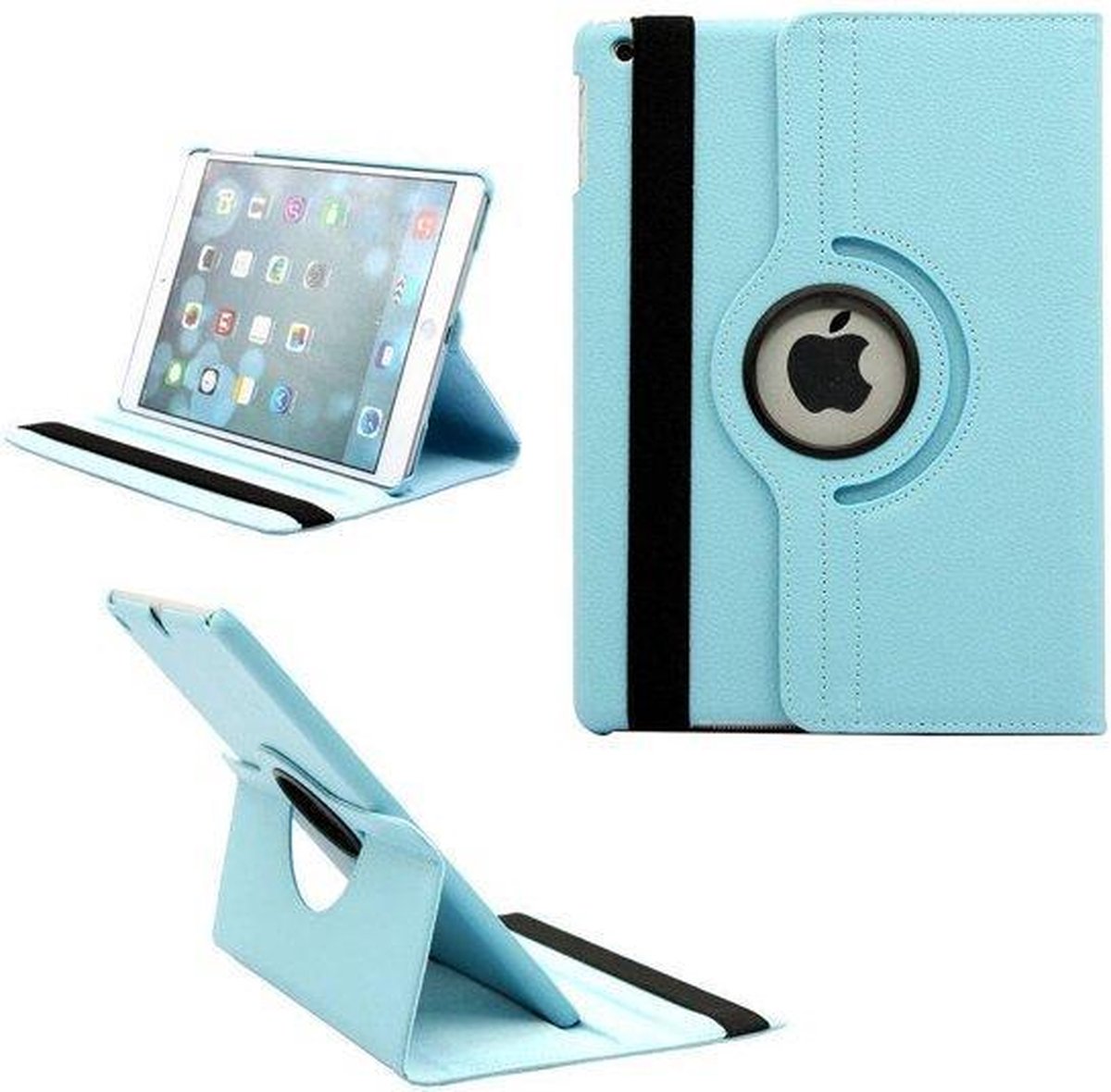 iPad Air 2019 Hoesje - 10.5 inch - Draaibare Book Case Bescherm Cover Turquoise