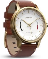 Garmin vivomove Premium goud staal met lederen armband