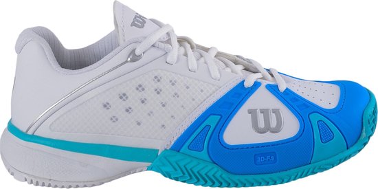 Wilson Rush Pro CC - Tennisschoenen - Vrouwen - Maat 38 1/3 - Wit/Blauw |  bol.com