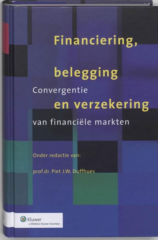 Cover van het boek 'Financiering, belegging en verzekering / druk 1'