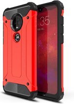 Motorola Moto G7 / G7 Plus Hoesje - Armor Hybrid - Rood