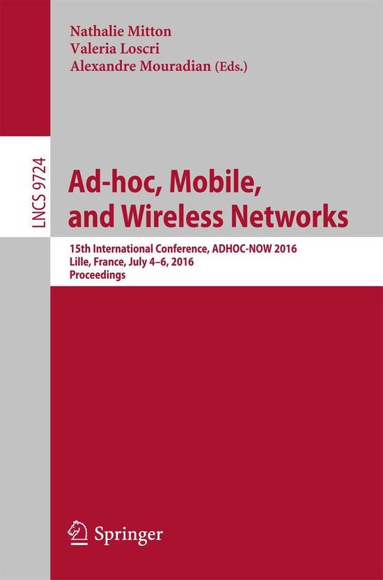 Springer Nature Proceedings Computer Science - Ad-hoc, Mobil ... - cover