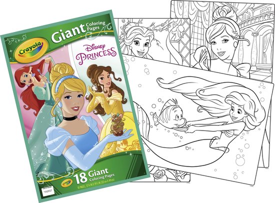 Verbazingwekkend bol.com | Crayola Reuze kleurplaten - Disney Princess JQ-17