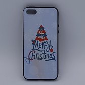 geschikt voor iPhone 5, 5s, SE (2016) – hoes, cover – TPU – kerst – a very Merry Christmas – wit