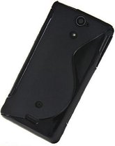 Sony Xperia V Silicone Case s-style hoesje Zwart