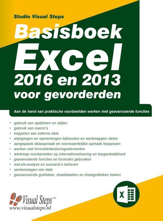 Basisboek Excel 2016 en 2013 voor gevorderden - cover
