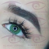 Almas Lenses in kleur "IBIZA" natuurlijke jaarlenzen 2 Tone Groen/Ocean