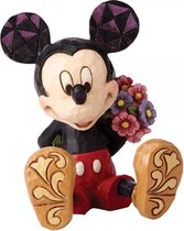Disney Traditions Beeldje Mickey Mouse with Flowers - mini - 7 cm