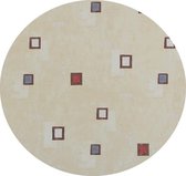 Authentique Tafellaken - Tafelkleed - Tafelzeil - Rond 150 cm Ø - Geweven onderlaag - Geen Plooien - Duurzaam - Beige