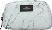 Wouf make-up tas white marble