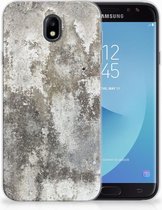 Geschikt voor Samsung Galaxy J7 2017 | J7 Pro TPU siliconen Hoesje Design Beton
