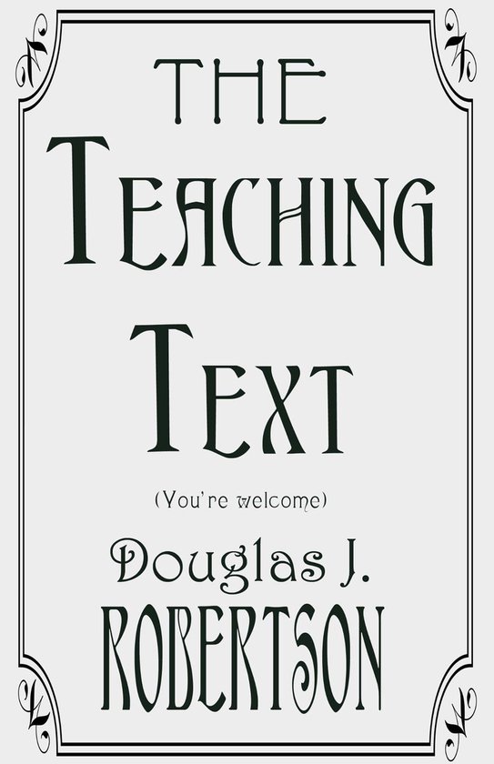 The Teaching Text (You're Welcome) - cover