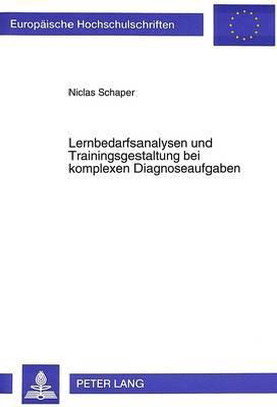 Lernbedarfsanalysen Und Trainingsgestaltung Bei Komplexen Di ... - cover