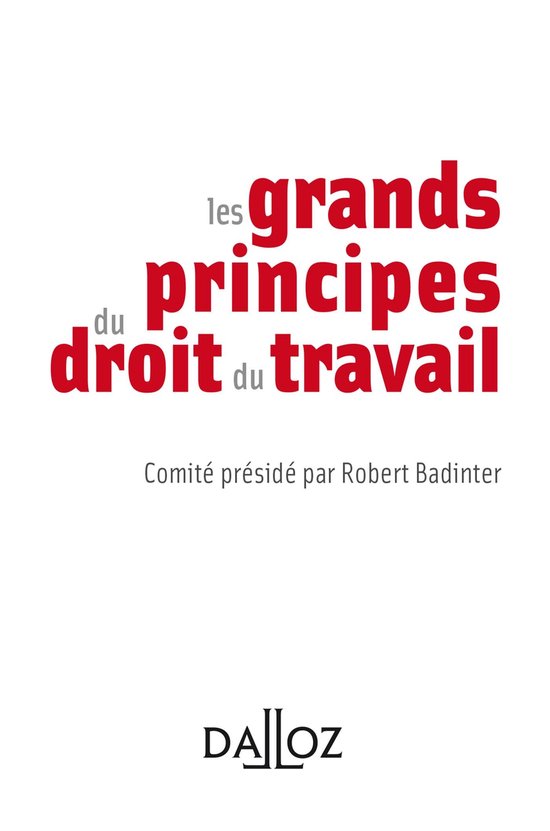 A savoir - Les principes essentiels du droit du travail - cover