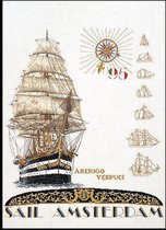 Thea Gouverneur Borduurpakket 2080A Sail Amsterdam 1995 - Aida stof 100% katoen