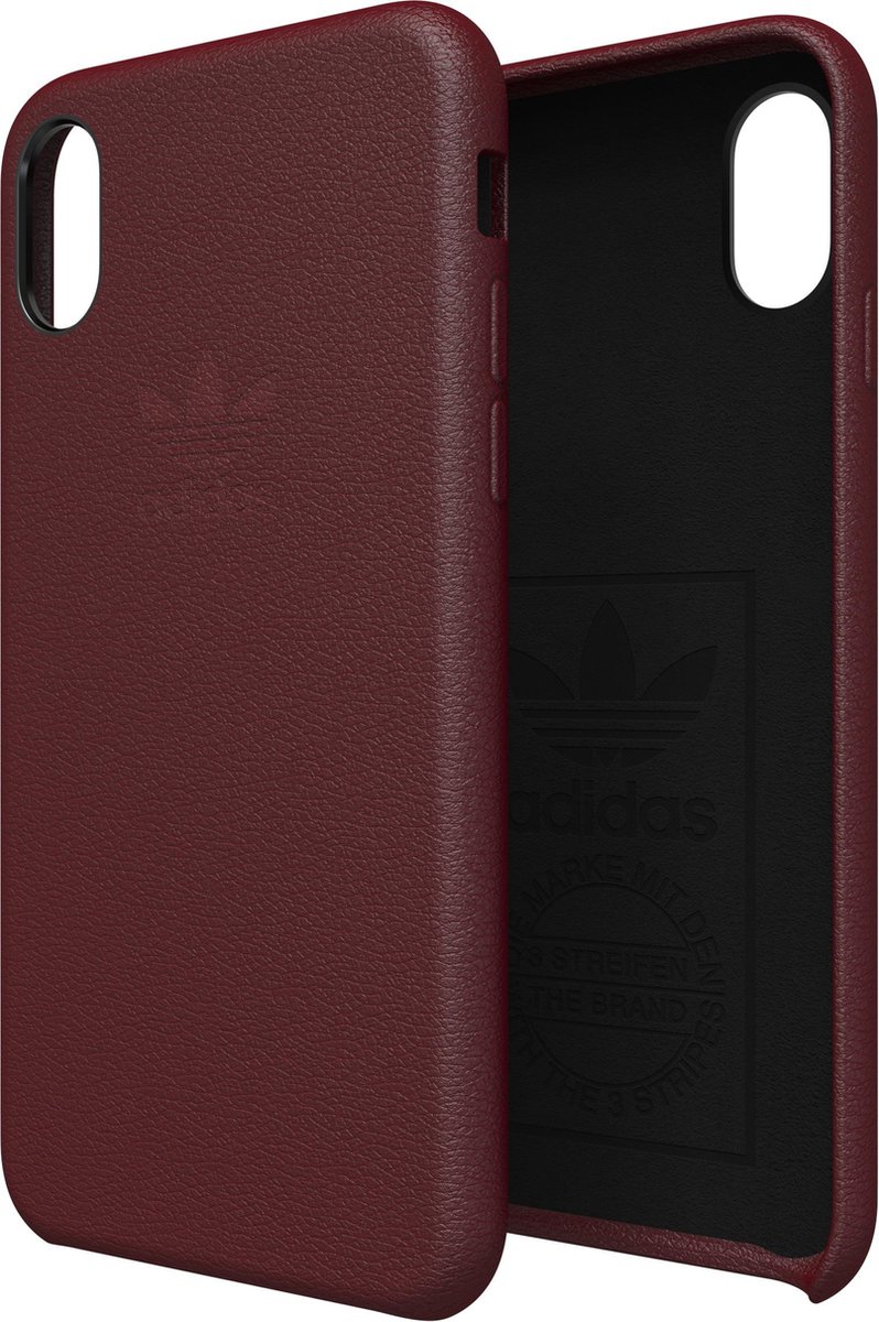 adidas OR Slim Case LEATHER FW17 Apple iPhone X / Xs collegiate burgundy