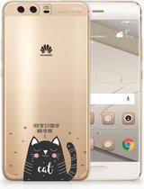 Huawei P10 Plus TPU Hoesje Design Cat Good Day