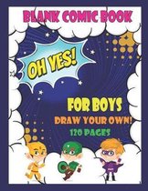 Blank Comic Book For Boys