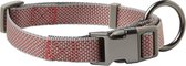 Adori Halsband Comfort Grijs&Rood - Hondenhalsband - 42-66x2.5 cm