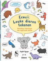 Boek cover Kawaii: Leuke dieren tekenen van Angela Nguyen (Paperback)