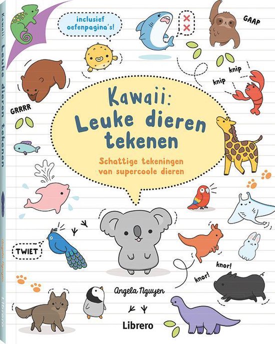Kawaii leuke dieren tekenen, Angela Nguyen | 9789463591836 | Boeken bol.com