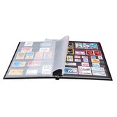 exacompta postzegelalbum 225x305mm zwart 16 bladzijden