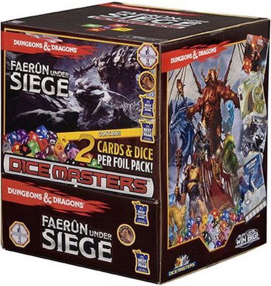 Dungeons & Dragons Dice Masters Faerûn Under Siege Gravity Feed 90 Boosters Games