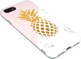 Goud ananas siliconen hoesje iPhone SE (2020)/ 8/ 7