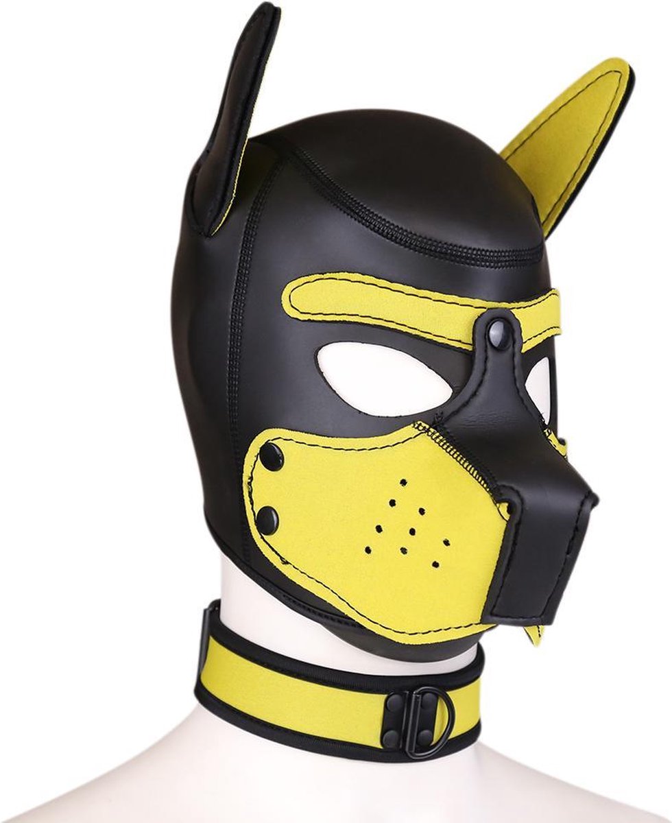 Goedkoopste Banoch - Lindo Perrito Amorillo Neoprene - honden masker puppy geel neopreen