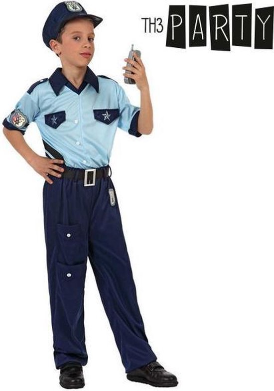 landheer thema slecht Politie agent pak voor kinderen - Verkleedkleding - 110/116" | bol.com