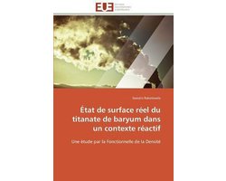 État de surface réel du titanate de baryum dans un contexte réactif