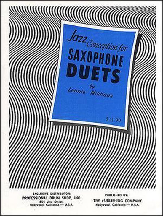 Jazz Conception for Saxophone Duets, Lennie Niehaus 9781934638040