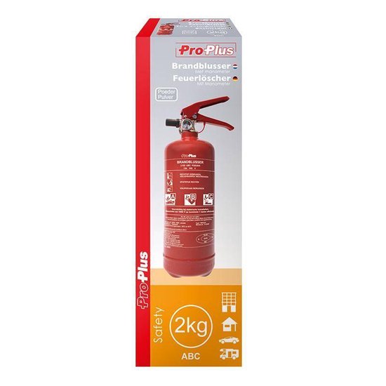 Brandblusser 2kg ABC manometer