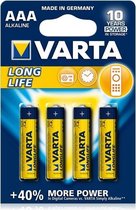 Varta Longlife Batterie Wegwerpbatterij AAA Alkaline