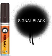 Molotow 327HS Signal Black - Zwarte acryl marker - Chisel tip 4-8mm - Kleur zwart