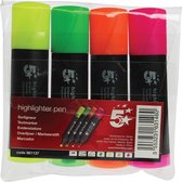 5 Star markeerstift geassorteerde kleuren etui van 4 stuks