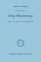 Phaenomenologica 63 - Doing Phenomenology