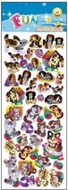 Stickervel animatie honden en katten