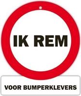 verkeersbord - Ik rem voor bumperklevers