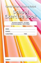 Candy Stripes Theme Ruled School Exercise Book