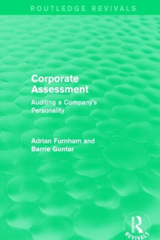 Corporate Assessment - cover