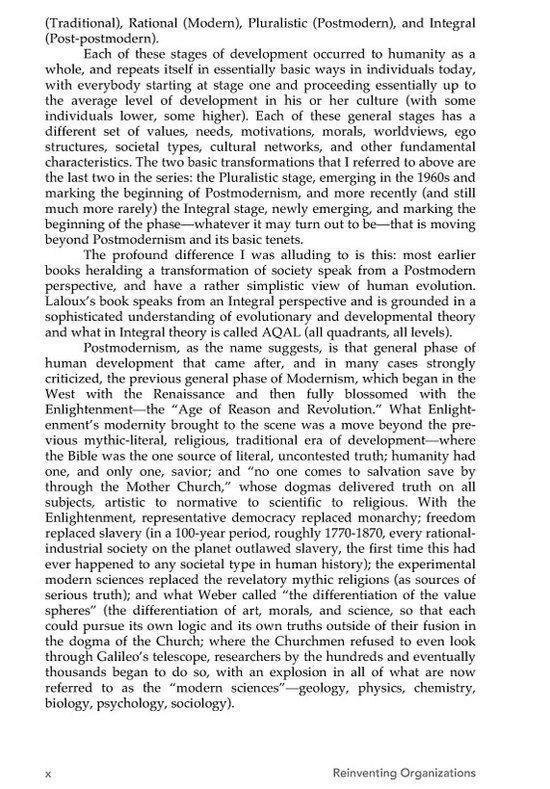 Reinventing Organizations