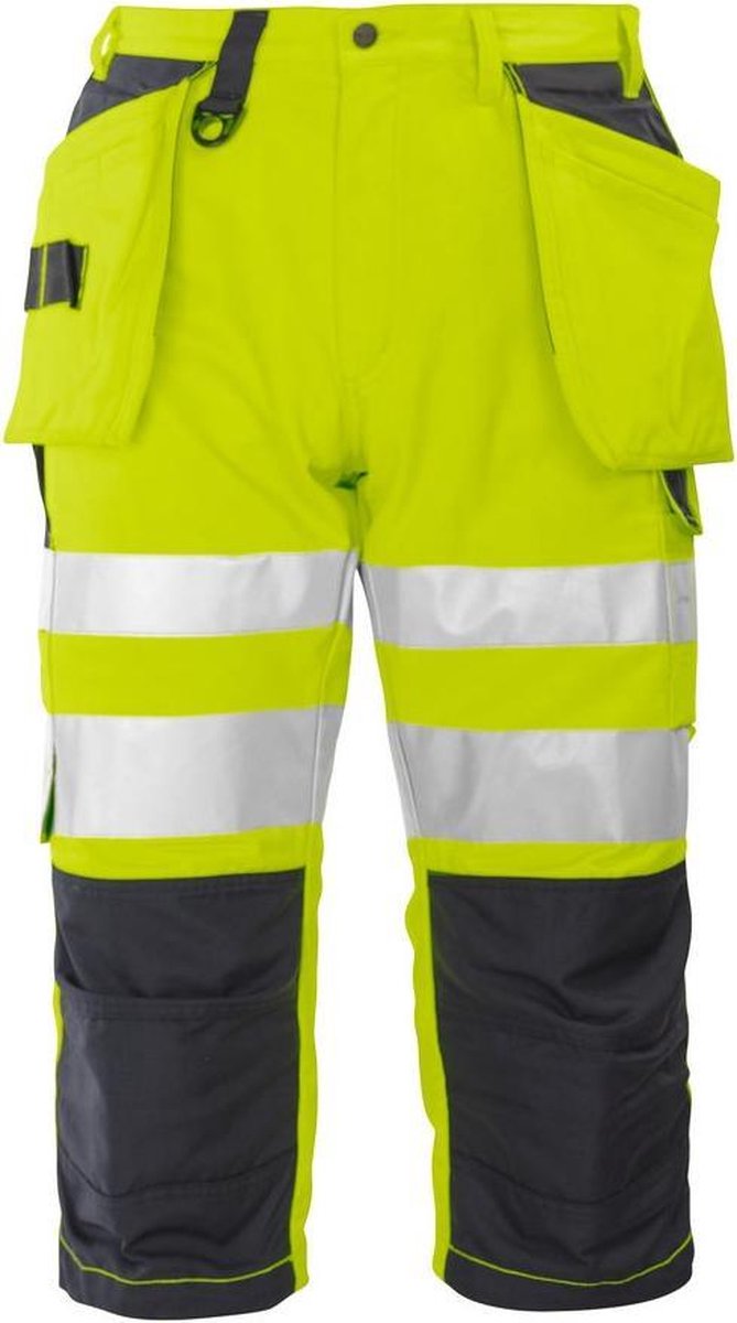 ProJob 6510 SIGNALISATIEPIRATENBROEK EN ISO 20471 KLASSE 2 646510 - Geel/Zwart - 46