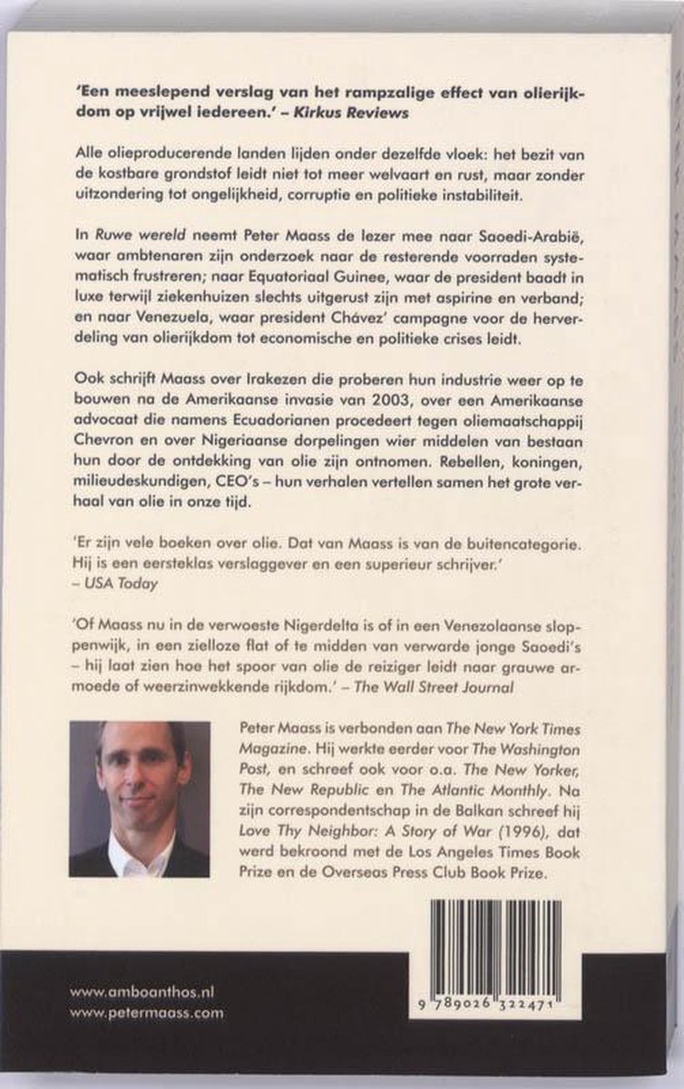 Ruwe wereld - back cover