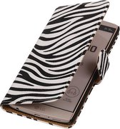 LG V10 - Zebra Booktype Wallet Hoesje