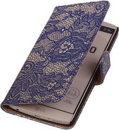 LG V10 - Lace Blauw Booktype Wallet Hoesje