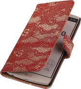 LG V10 - Lace Rood Booktype Wallet Hoesje