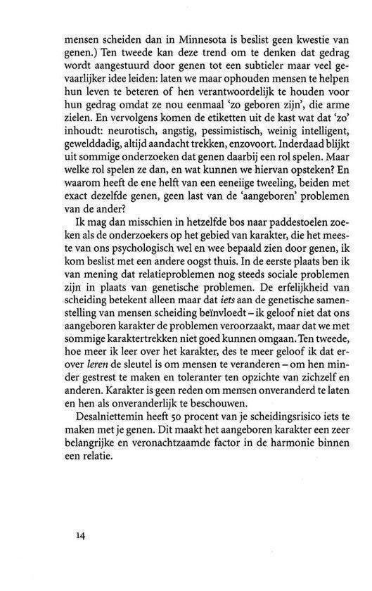 Pagina met tekst over scheidingen, genetica en relaties bij hoog sensitieve personen.